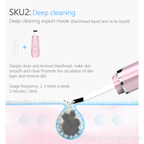 Skin Scrubber Ultrasonic Face Scrubber Skin Scrubber